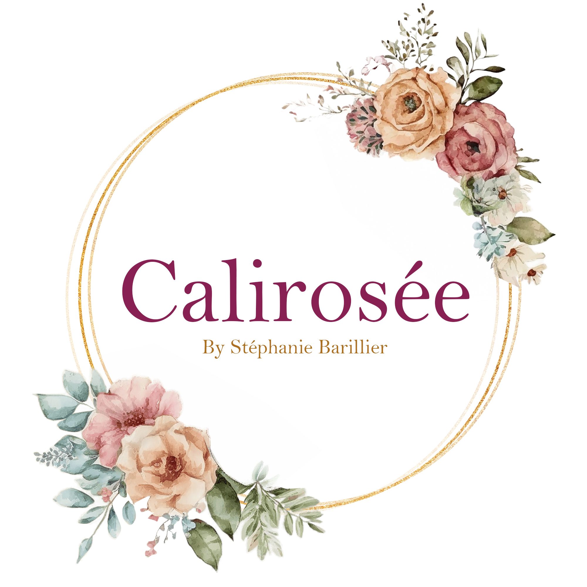 Logo Calirosée by Stéphanie Barillier – fleurs géantes faites main
